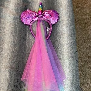 Disney World adult unicorn princess Mickey ears, only worn once